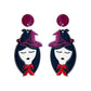 29 Styles Acrylic Love Geometry Flower Drop Earrings Hip Hop Art Women Party