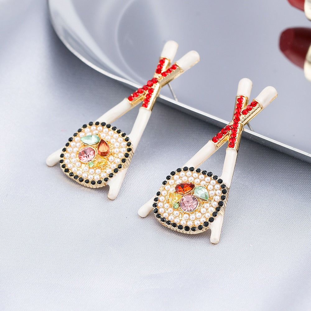 27 Styles Colorful Crystal Lady Cute Dangle Earrings for Women Jewelry Girls