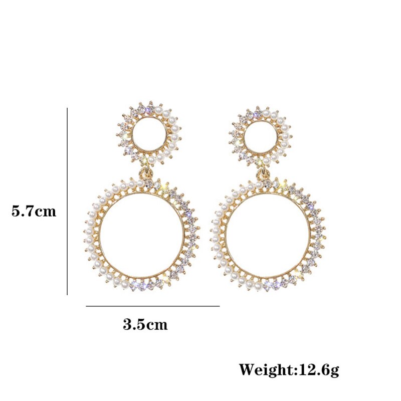 5 Styles Irregular Drop Earrings Inlaid With Rhinestones for Fashion Stylish