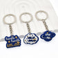 6 Styles Souvenir Gift Litter Star Rubber Keychain Cartoon Cloud Star Moon Key