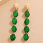 5 Styles Colorful Geometric Acrylic Resin Lady Cute Dangle Earrings for Women