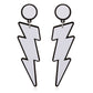 52 Styles Colorful Flame Knife Tape Rule Arrow Drop Earrings Hip Hop Art Women
