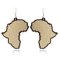 Gold Africa Acrylic Drop Earrings Women Travel Fashion Cartoon Earrings Creative