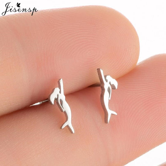 Mermaid Stainless Steel Earrings Women Jewelry Small Studs Gifts Earring