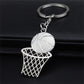 5 Styles Basketball And Net Shape Keychain Charms Basketball Lovers Gift Sports
