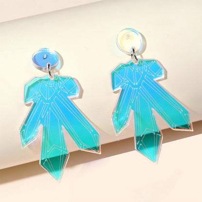 Ice Crystals Drop Earrings Women Travel Fashion Cartoon Earrings Creative