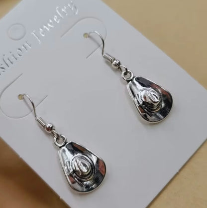 Cowboy Hat Dangle Earrings Fashion Party Girls Pendant Earrings Women Jewelry