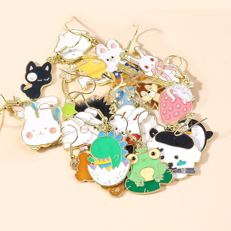 Dinosaur Egg Drop Earrings Women Creativity Jewelry Cute Earring Girls Gift