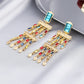 Mixed Color Chandelier Earrings Lady Cute Dangle Earrings for Women Jewelry