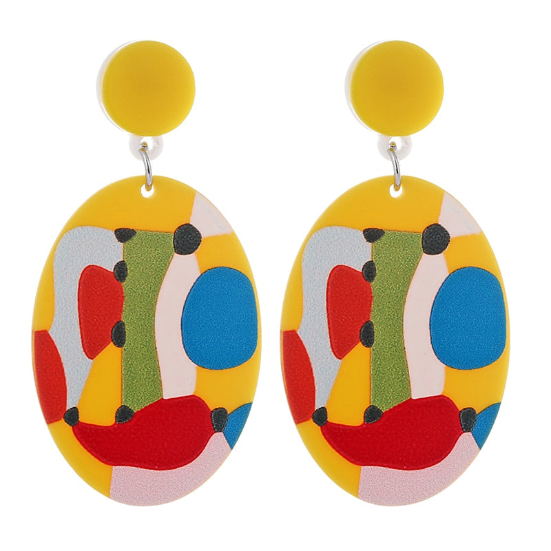 54 Styles Clouds Umbrella Octopus Milk Tea Leaves Geometric Acrylic Drop