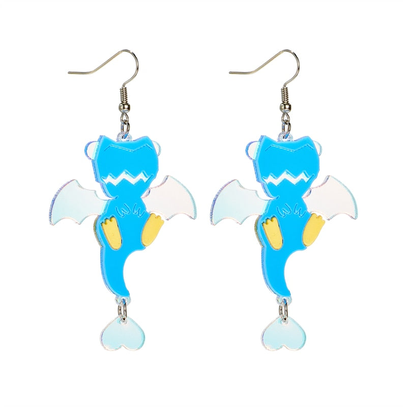 Flying Ghost Drop Earrings Women Travel Fashion Cartoon Earrings Creative