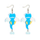 37 Styles Acrylic Mixed Drop Earrings Women Travel Fashion Cartoon Earrings