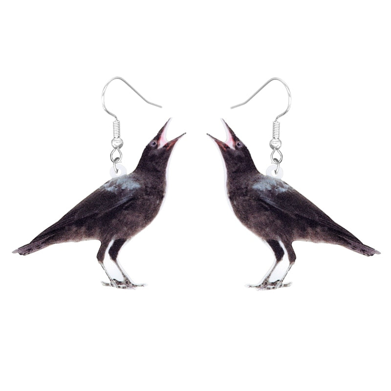 Realistic Bird Drop Earrings Women Fashion Creative Art Cute Stylish Jewelry