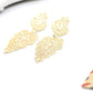 Hollow Out Geometric Pattern Lady Cute Dangle Earrings for Women Jewelry Girls