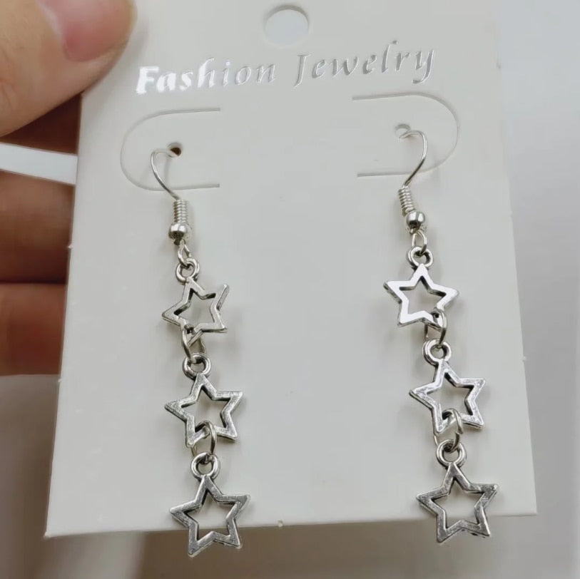 Bohemian Vintage Stars Dangle Earrings Fashion Party Girls Pendant Earrings