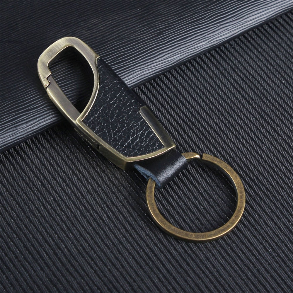 21 Styles PU Leather Keychains For Men Metal Waist Buckle Car Gentleman Business