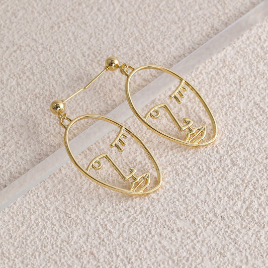 Face Dangle Earrings for Fashion Stylish Jewelry Drop Earrings