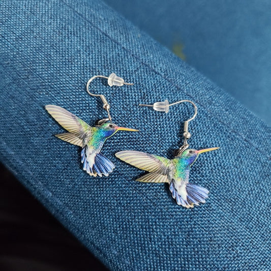 Delicate Hummingbird Drop Earrings Hip Hop Women Party Gift Jewelry Ear Fashion