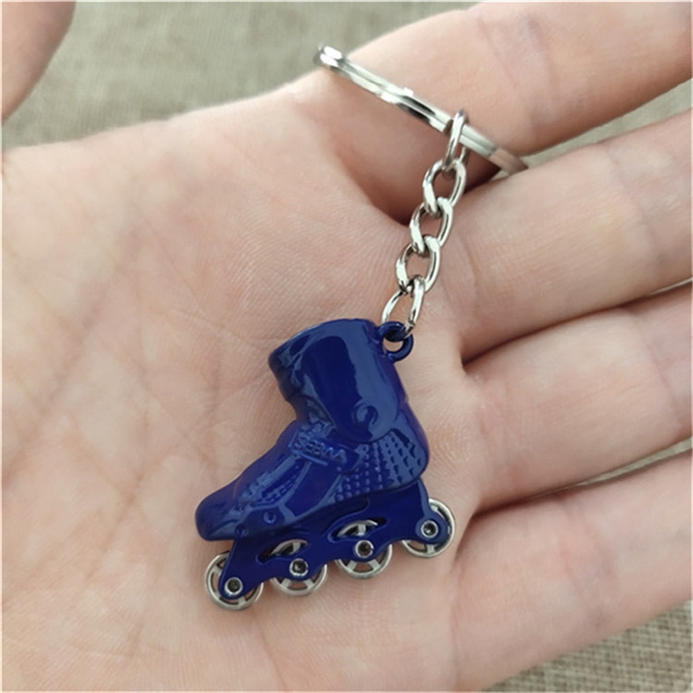 4 Styles Simulation Skates Keychain Toy Keyring Exquisite Bag Pendant Skating