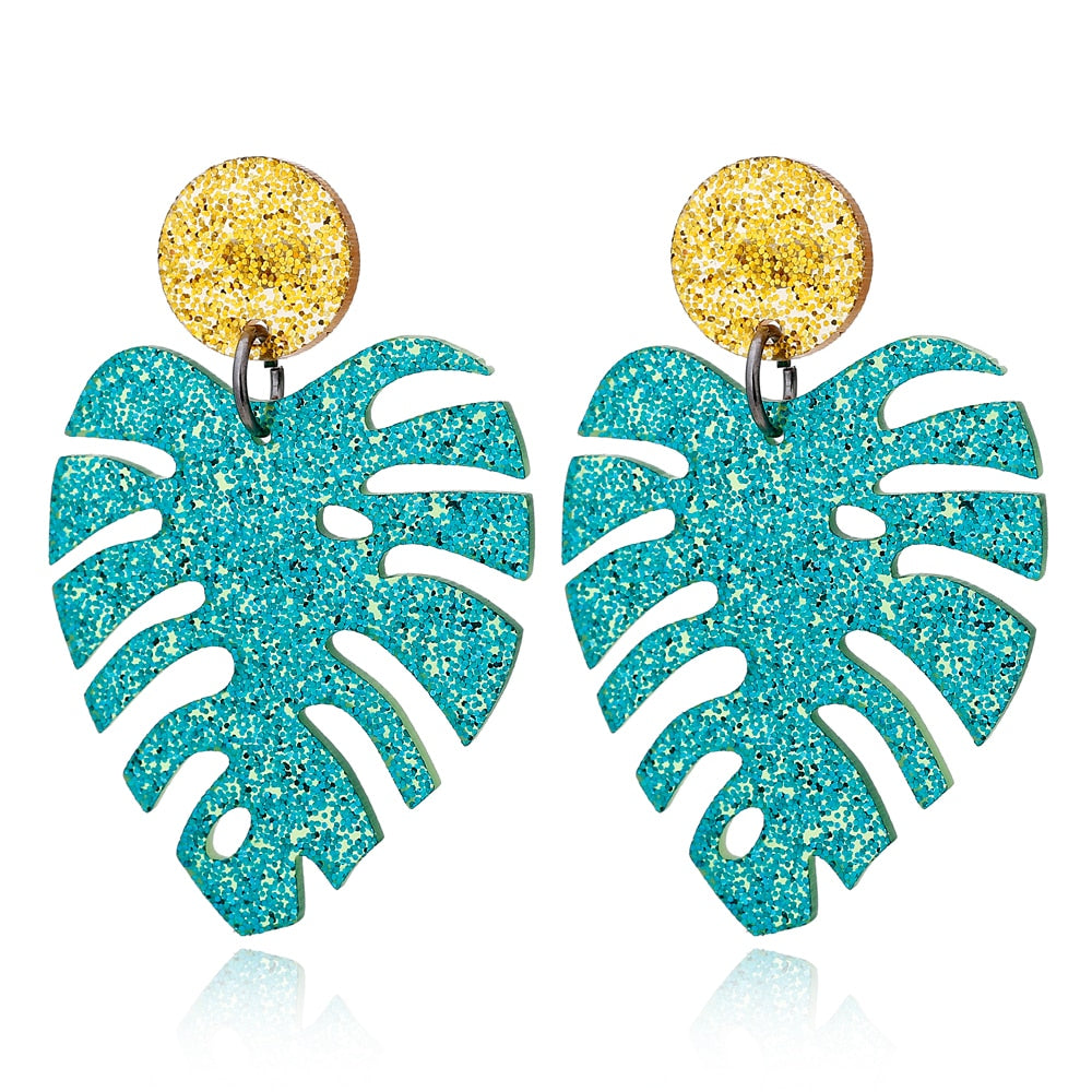 54 Styles Clouds Umbrella Octopus Milk Tea Leaves Geometric Acrylic Drop