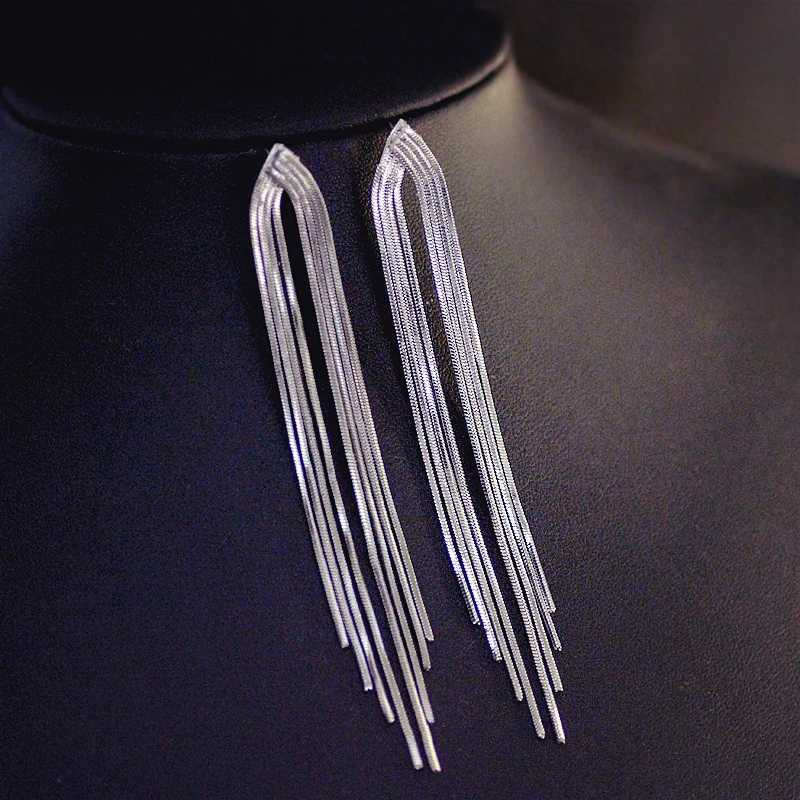 Extra Long Tassel Earrings for Girls Women Birthday Gift Lovely Jewelry