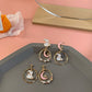 Mismatched Cute Rabbit Moon Dangle Earrings for Girls Women Birthday Gift Lovely
