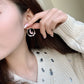 Pink Moon Rabbit Dangle Earrings for Girls Women Birthday Gift Lovely Jewelry