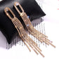 Oval Long Tassel Dangle Earrings for Girls Women Birthday Gift Lovely Jewelry