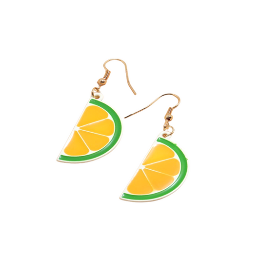Lime Slices Dangle Earrings Cute Summer Earring Jewelry Gift for Her