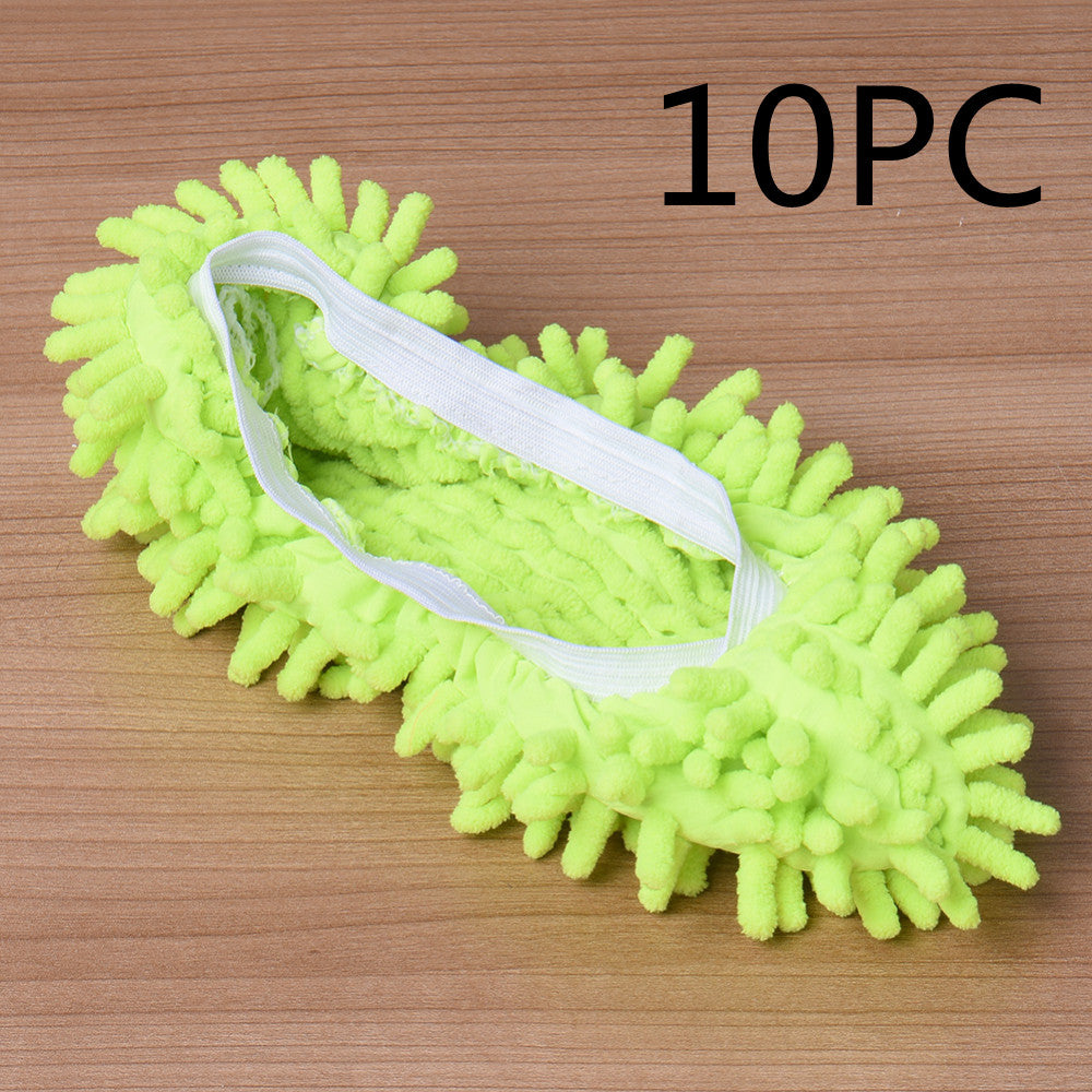 2pcs Set Multifunctional Chenille Micro Fiber Slipper Shoe Covers Clean Slippers Lazy Drag Shoe Mop Caps Household CleanTools