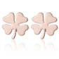 Four Leaf Clover Stud Earrings Stainless Steel Jewelry Women Girls Friendship Gift Fashion Accessories Earring Studs