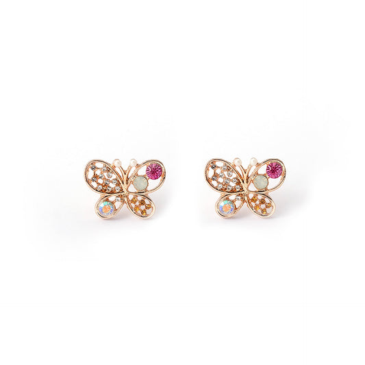 Candy Color Butterfly Stud Earrings Fashion Jewelry for Girls Women Gift