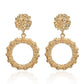 European And American Style Metal Round Earrings