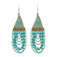 Bohemian Retro Tassel Earrings Ethnic Style Rice Beads Decoration
