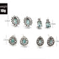 4 Pairs Aqua Jewelry Stud Earrings Modern Fashion Women Earrings Piercing Studs