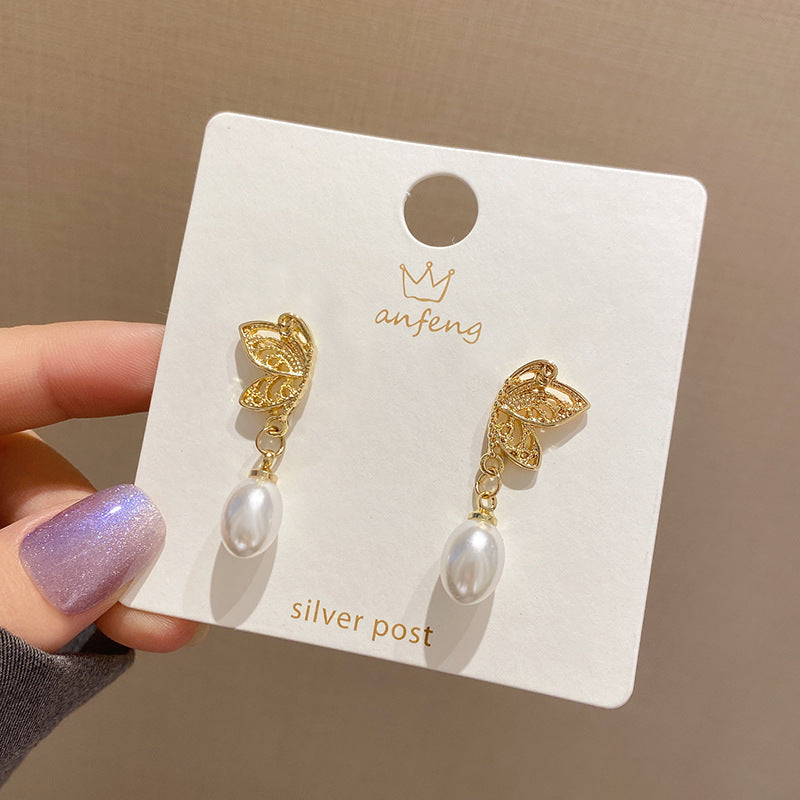 Butterfly Wings Ear Drop Earrings Dangle Women Fashion Jewelry Gift for Her