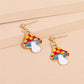 Cartoon Mushroom Dangle Earring Exquisite Fashion Drop Earrings For Women