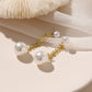 Imitation Pearl Leaf Drop Earring Women Jewelry Mom Gift Everyday Wear Earrings