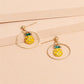 Pineapple Charm Dangle Fashion Earrings for Women Stylish Party Jewelry Gift