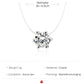 Multi-claw Diamond Zircon Pendant Necklace
