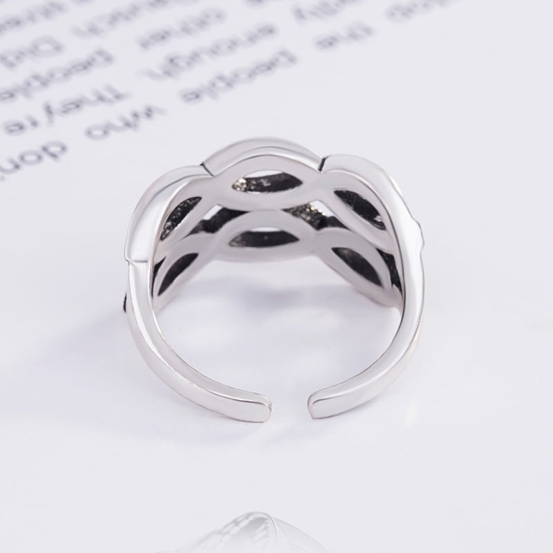 Curved Punk Personality Men's And Women's Rings