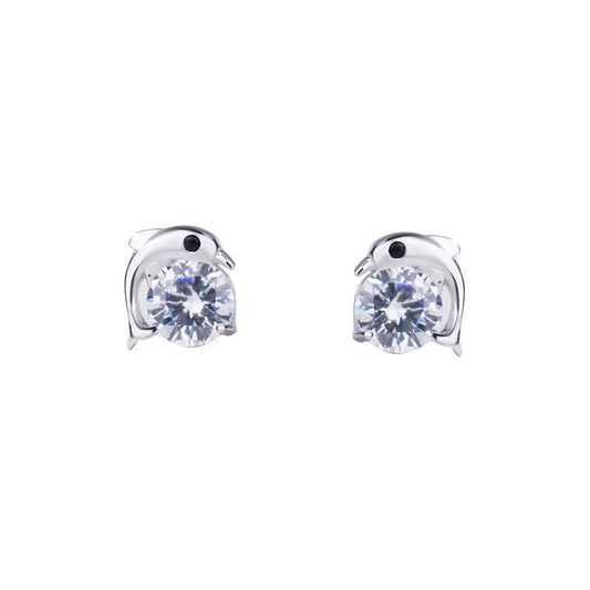 Dolphin Stud Earrings for Women Girls Fashion Earrings Piercing Jewelry