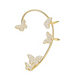 Full Diamond Butterfly Earrings Female Temperament Without Pierced Super Fairy