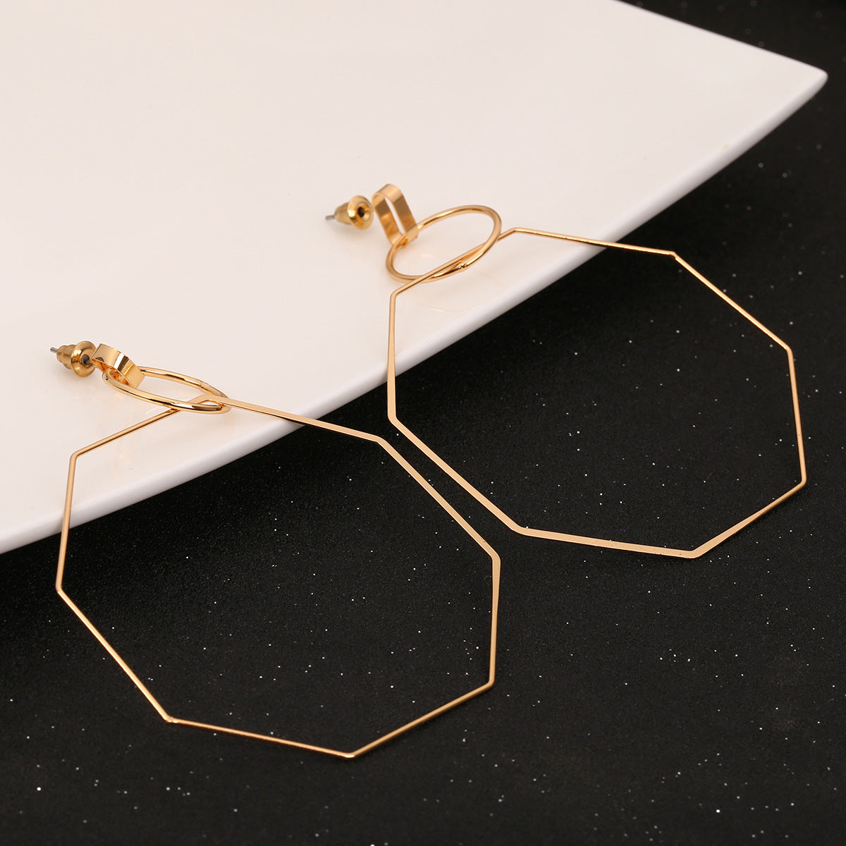 Simple Business Earrings With Geometric Elements For Women