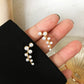 Floral Pearl Style Stud Earrings Fashion Jewelry for Girls Women Gift
