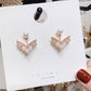 Pearl V-shaped Stud Earrings for Women Girls Fashion Earrings Piercing Jewelry