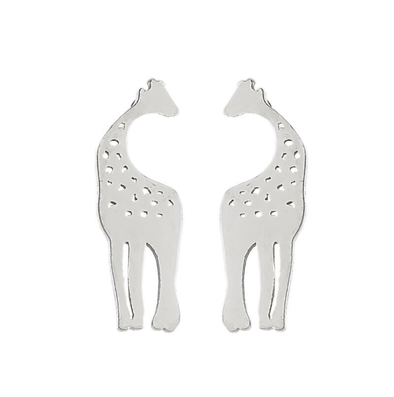 Cute Giraffe Studs Earring Small Animal Jewelry Girls Gift Stud Earrings Women Fashion Accessories