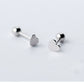 Silver Heart Stud Earring Women Fashion Shape Jewelry Gift Accessory Girls Modern Studs Earrings