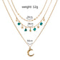Turquoise Star Multi-layered Necklace