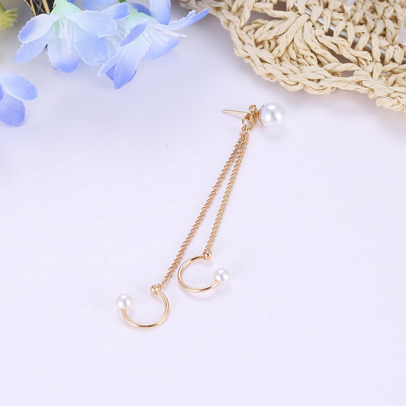 Fashion Jewelry Single Earring With Tassel Chain